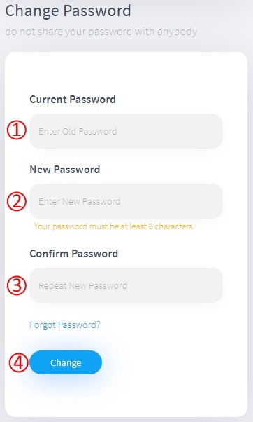 change password